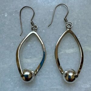 Sterling silver drop earrings
